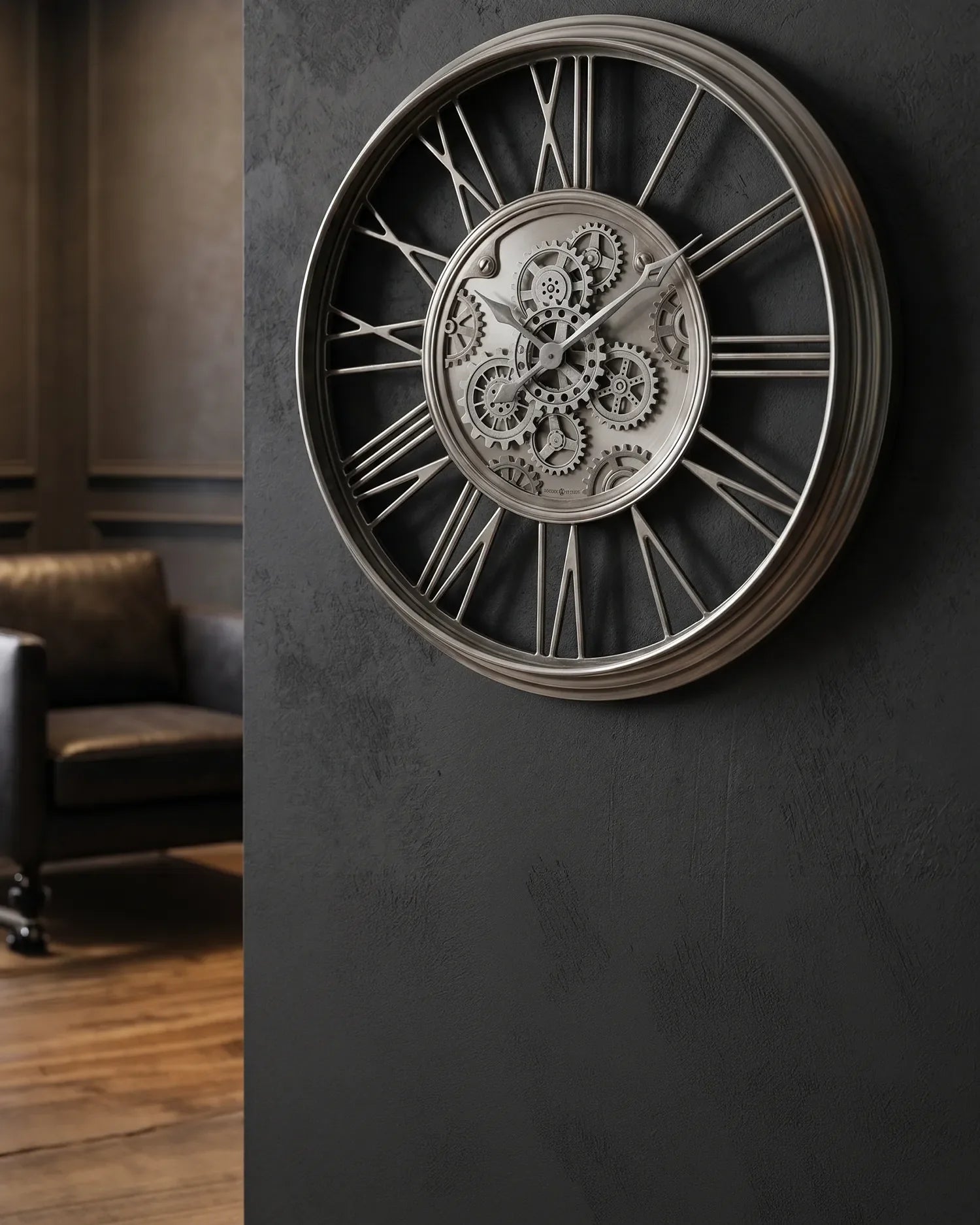Exposed Gear Wall Clocks