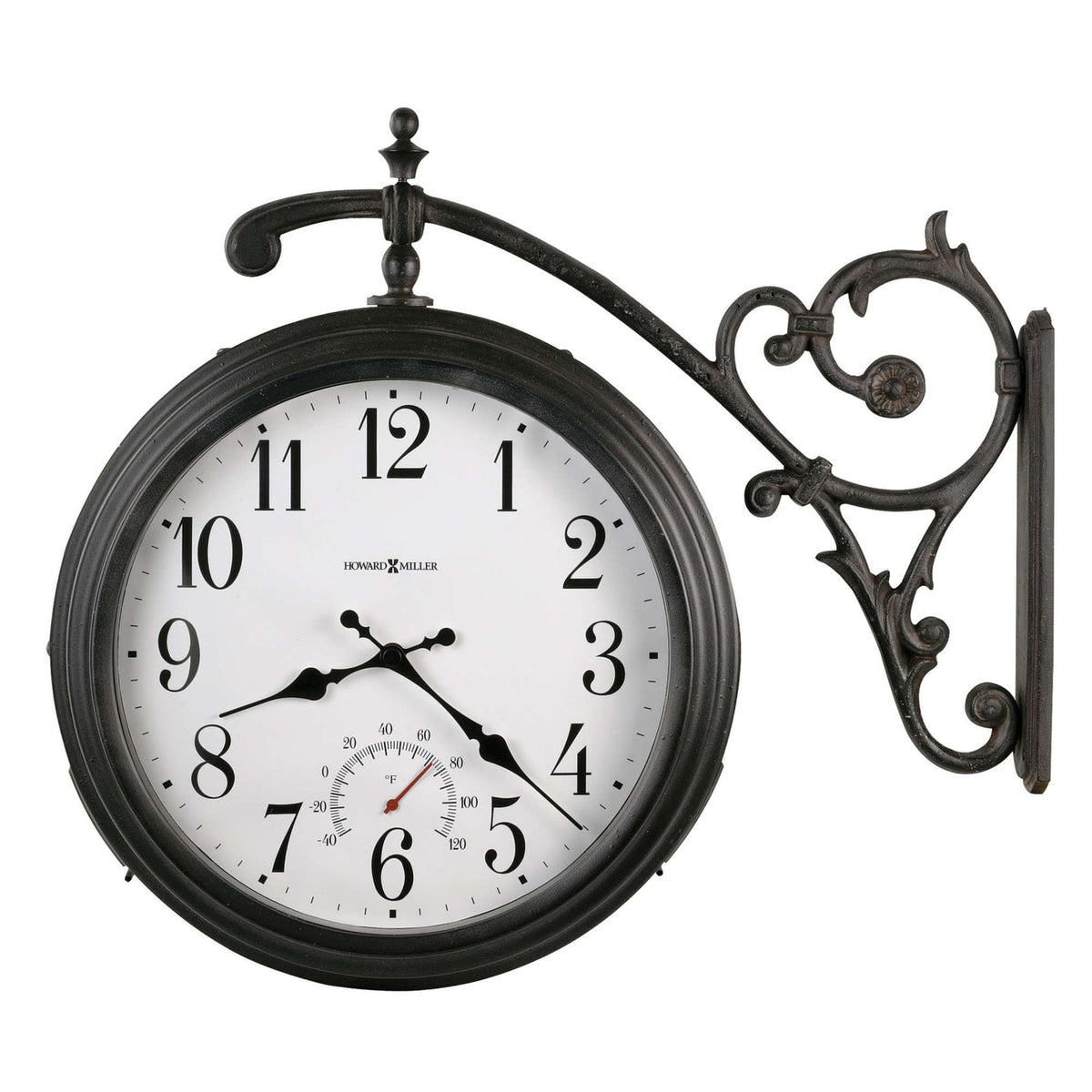 Howard Miller Luis Indoor-Outdoor Wall Clock, 22-inch, product packshot on a white background