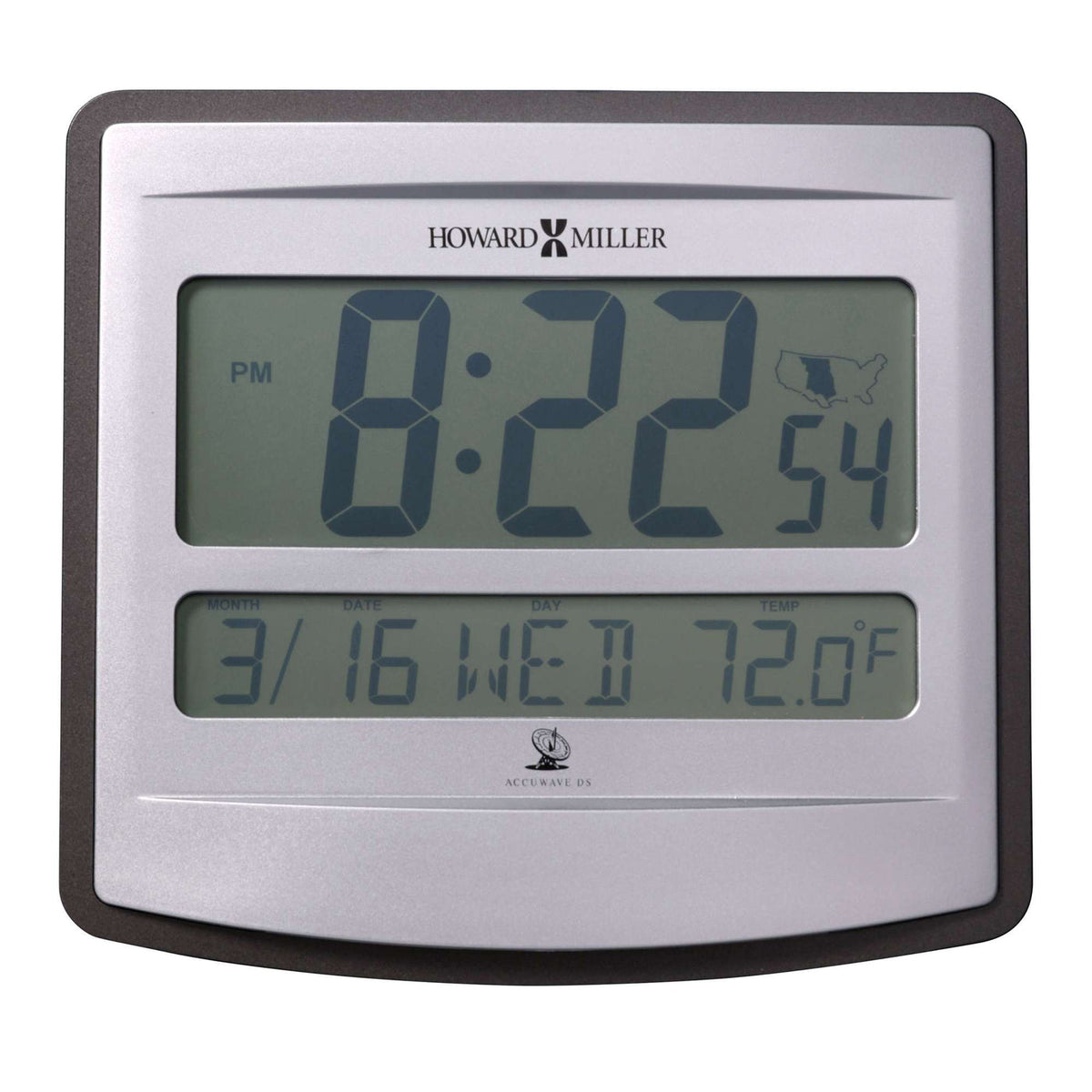 Howard Miller Nikita Wall Clock, 8-inch, product packshot on a white background