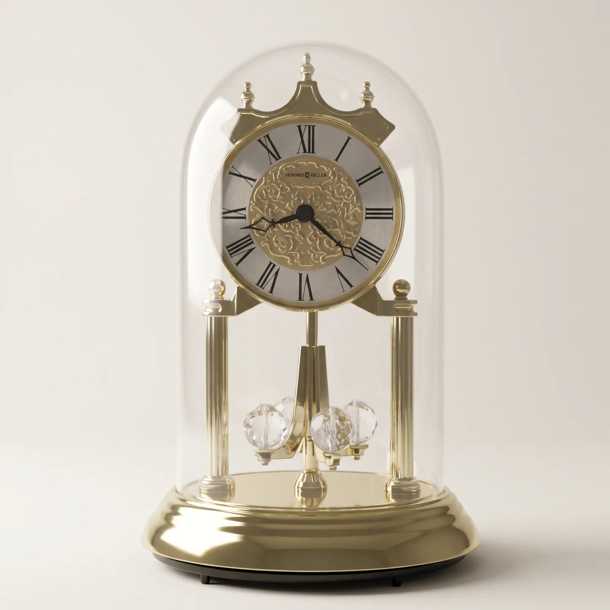 Howard Miller Christina Tabletop Clock, 9-inch, front view on a plain white background