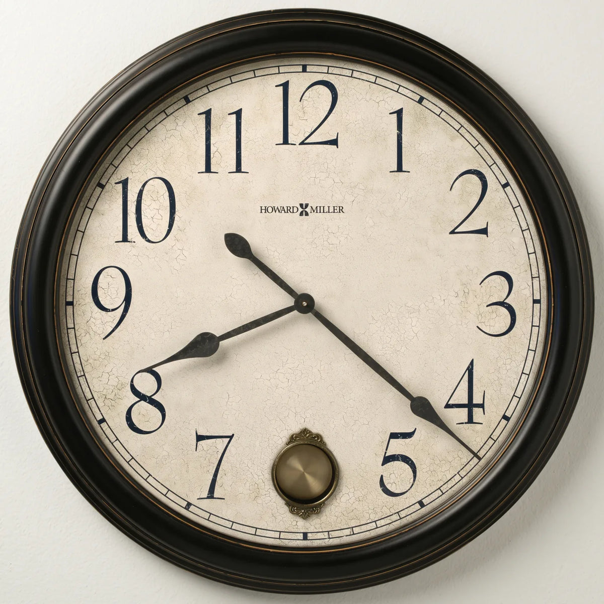 Howard Miller Glenwood Falls Wall Clock, 36-inch, front view on a plain white background #hm_main