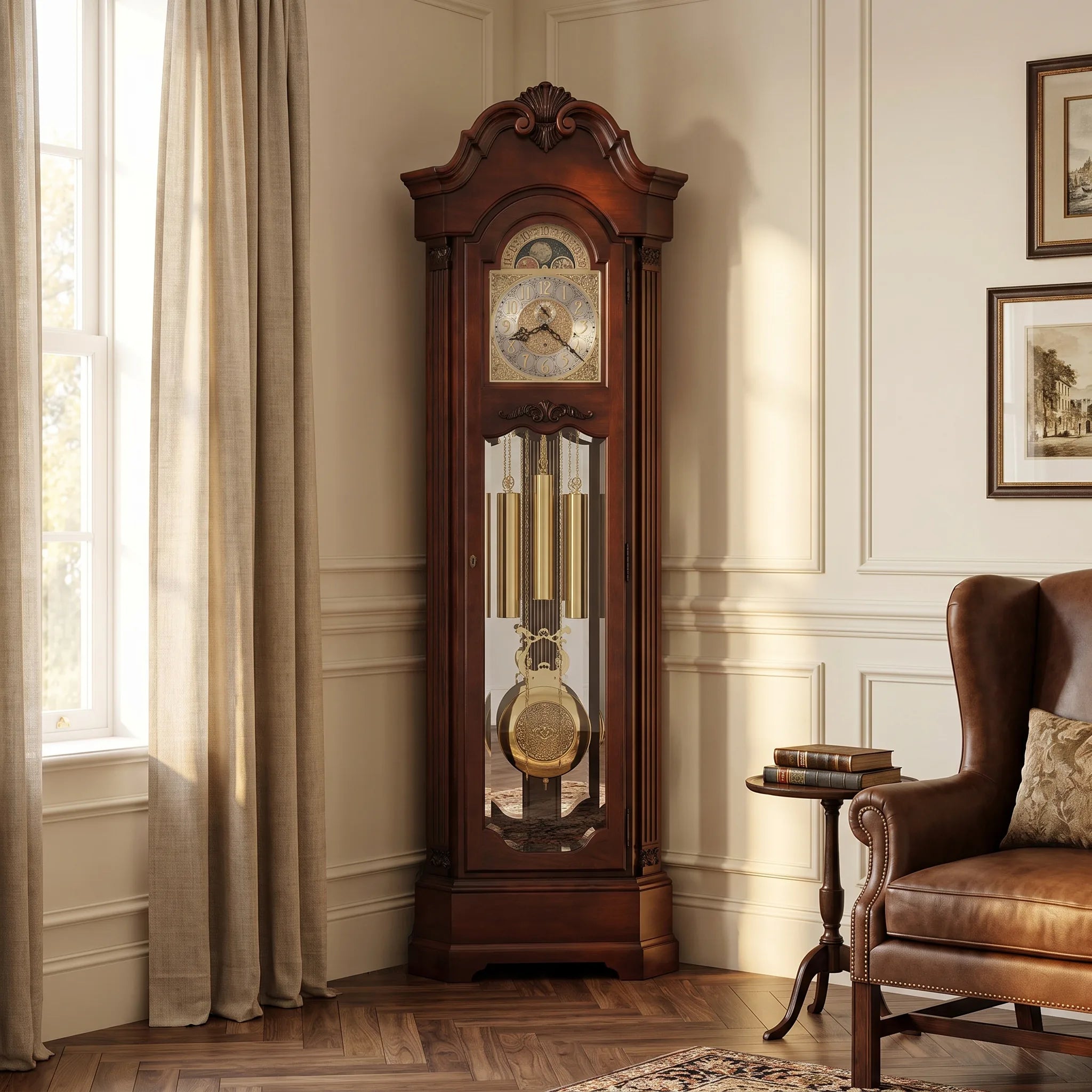 Corner Grandfather Clock