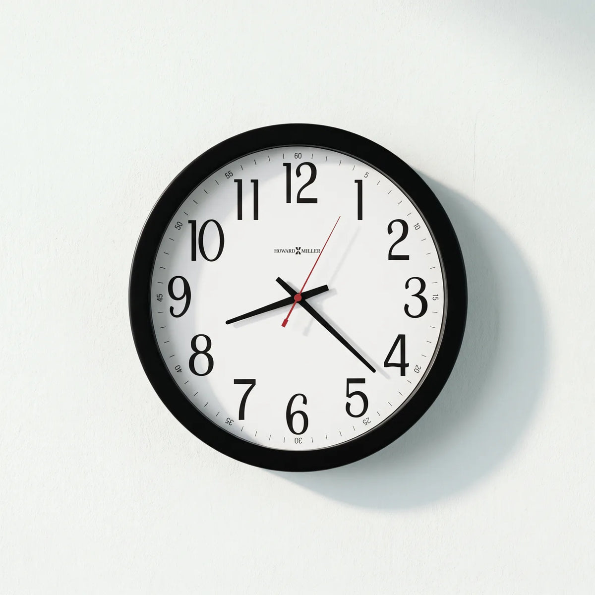 Howard Miller Gallery Wall Clock, 16-inch, front view on a plain white background