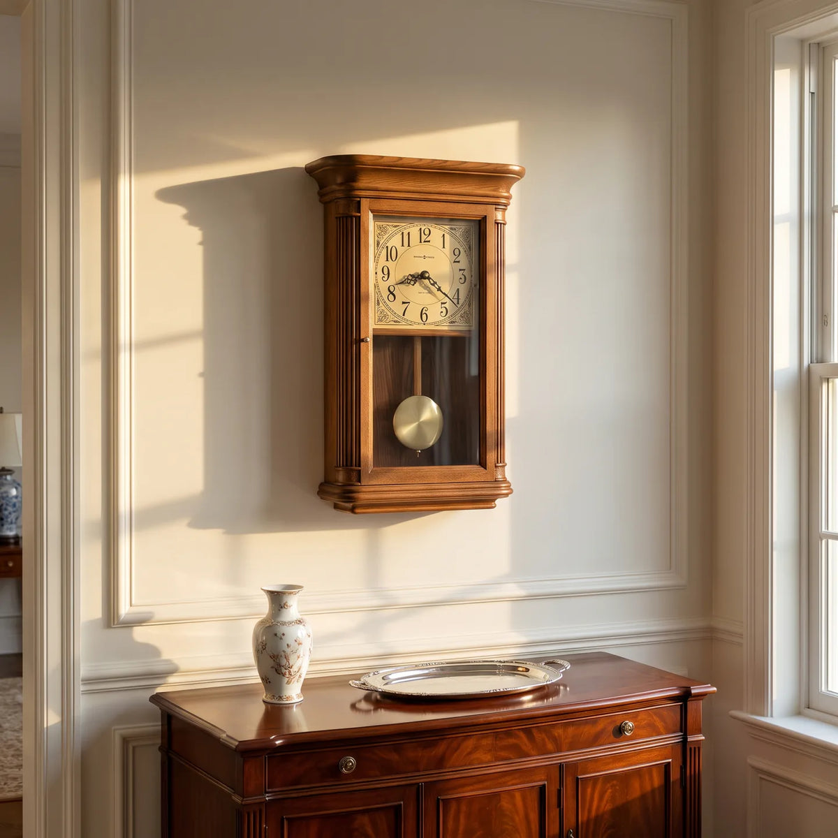 Westbrook 13 in Chiming Wall Clock | Howard Miller