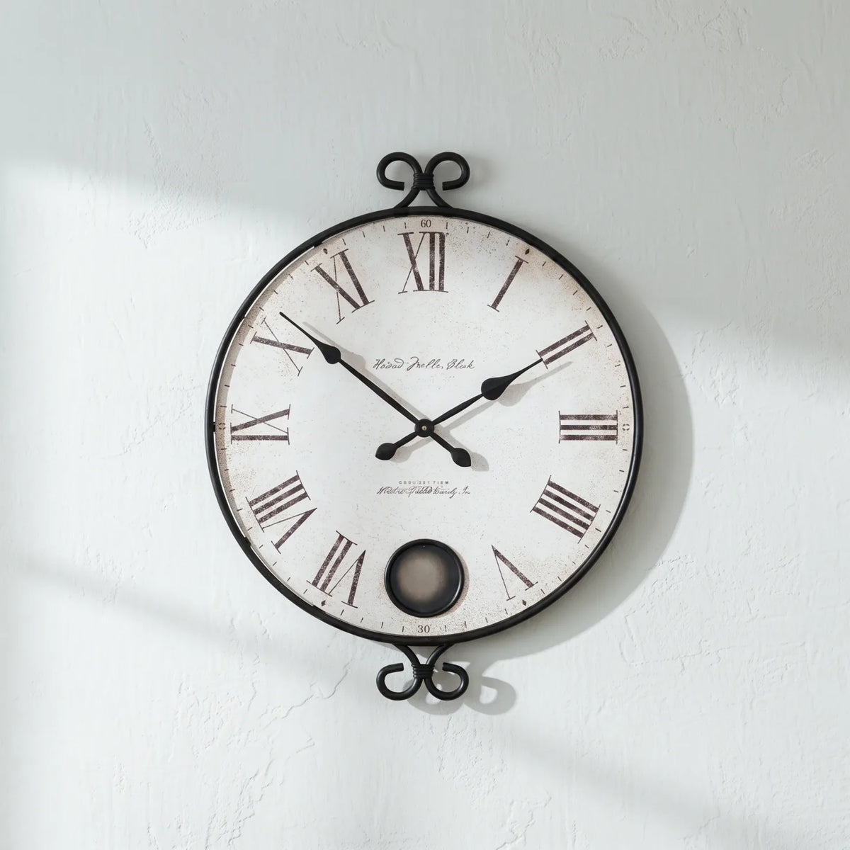 Howard Miller Magdalen Wall Clock, 33-inch, front view on a plain white background