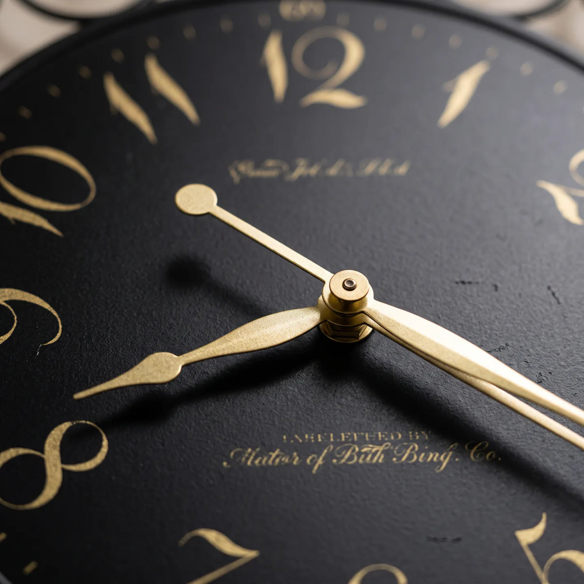Howard Miller Joline Wall Clock, close-up of the dial and finish detail
