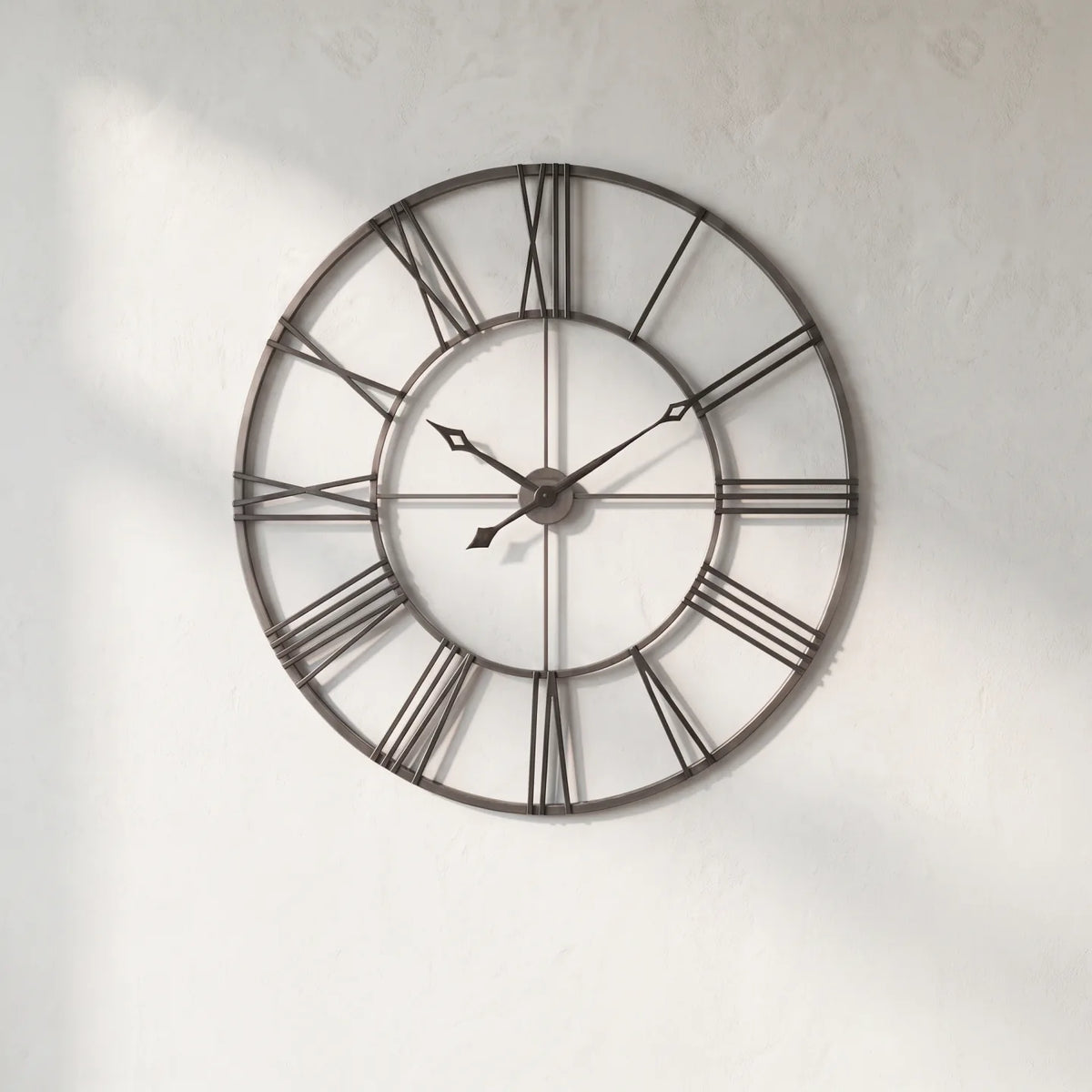 Howard Miller Stockton Wall Clock, 49-inch, front view on a plain white background
