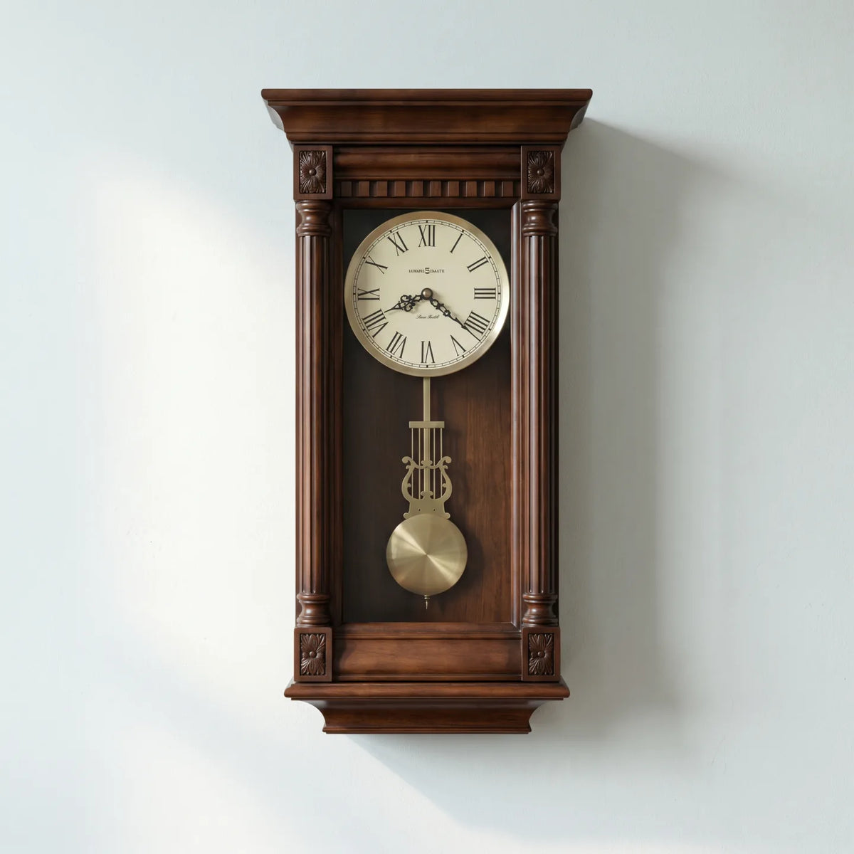 Howard Miller Lewisburg Wall Clock, 27-inch, front view on a plain white background