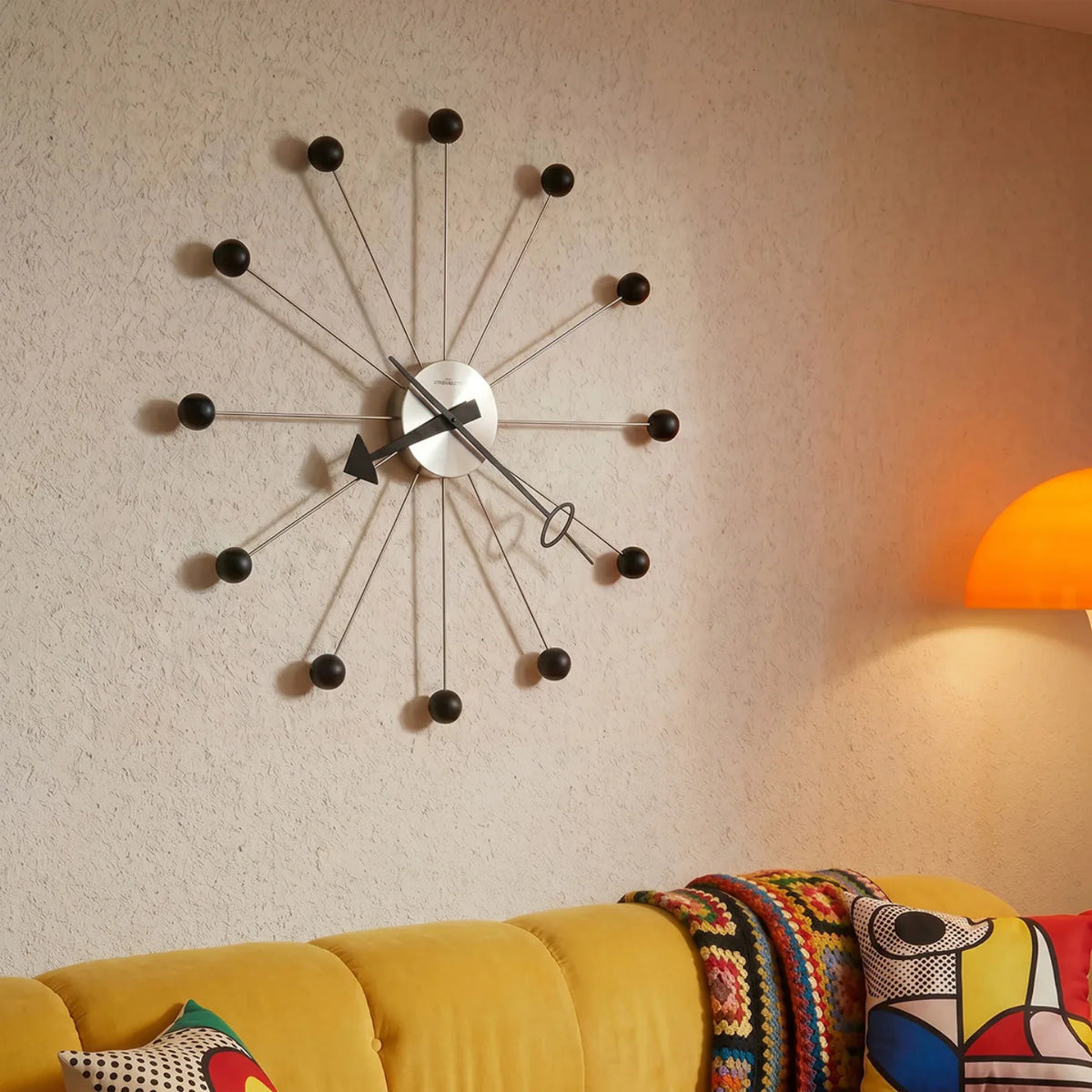 Ball Clock II 42 in Oversized Wall Clock | Howard Miller