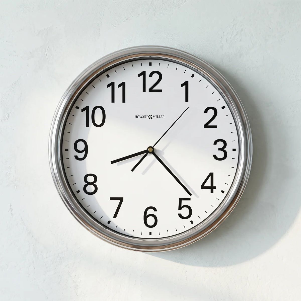 Howard Miller Hamilton Wall Clock, 12-inch, front view on a plain white background