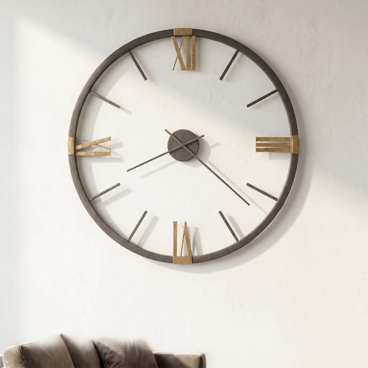 Howard Miller Prospect Park Wall Clock, 60-inch, front view on a plain white background
