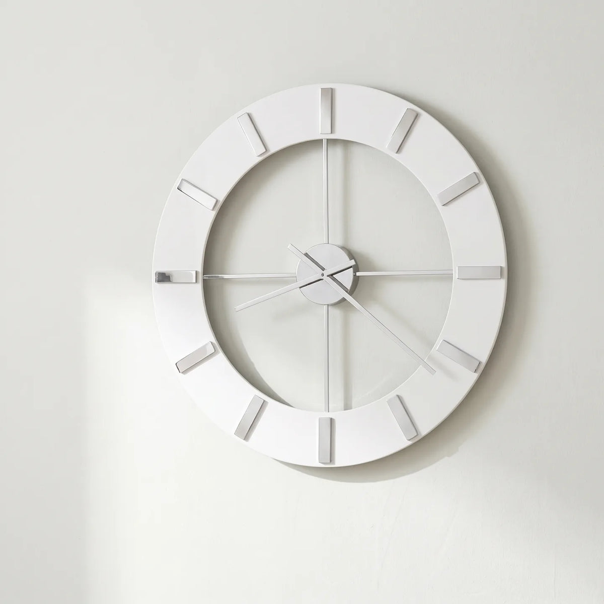 Howard Miller Pearl Wall Clock, 30-inch, front view on a plain white background