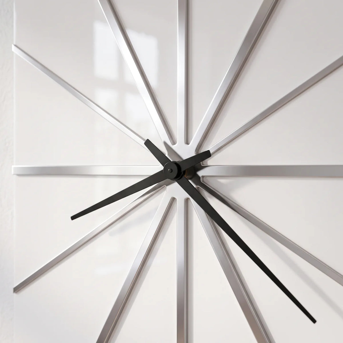 Howard Miller Zander Wall Clock, close-up of the dial and finish detail