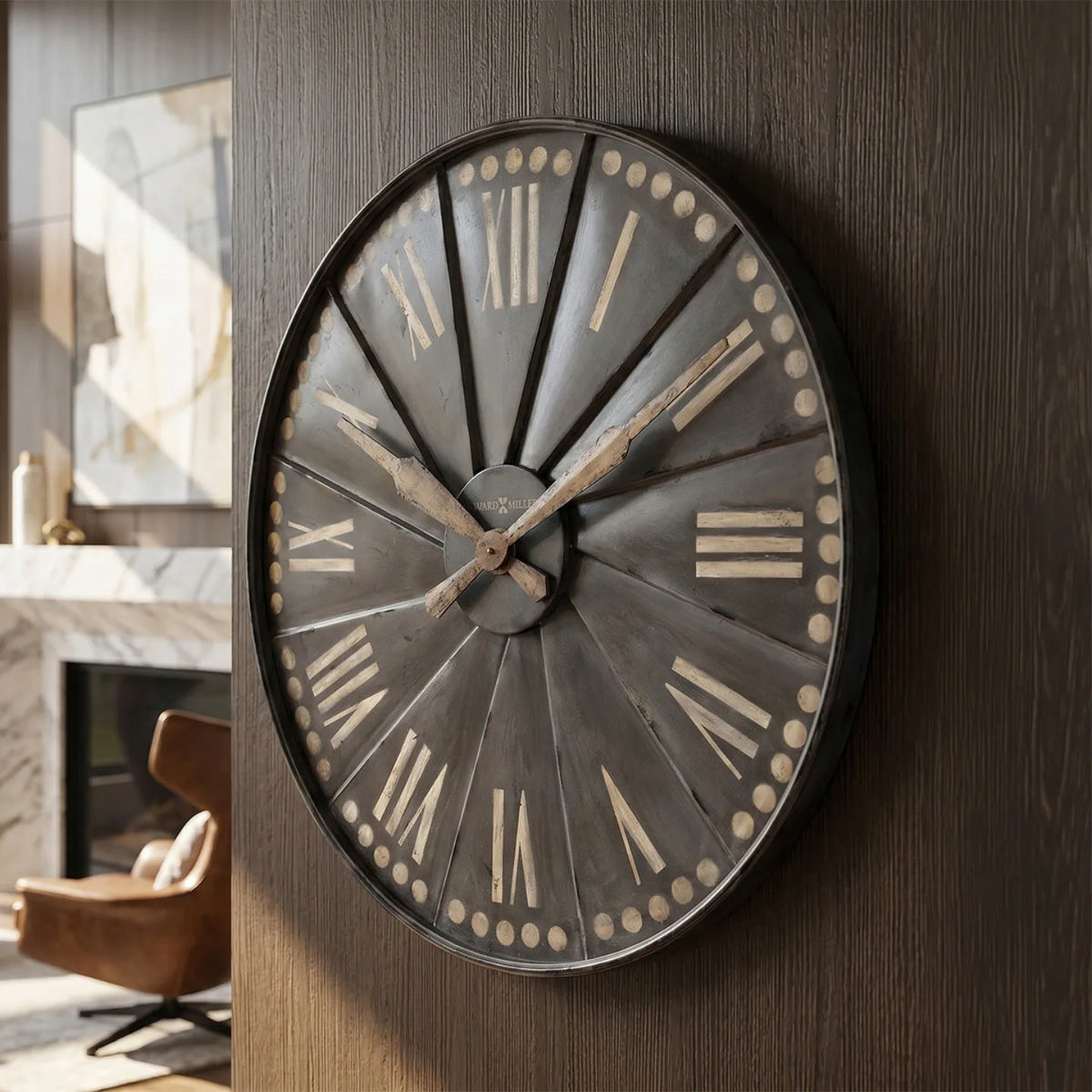 Stockard 35 in Oversized Wall Clock | Howard Miller