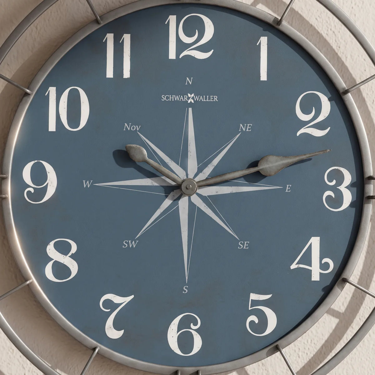 Howard Miller Compass Dial Gallery Wall, close-up of the dial and finish detail