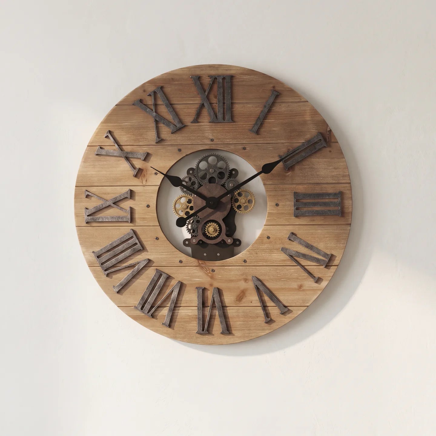 Howard Miller Forest Oversized Gallery Wall Clock, 24-inch, front view on a plain white background