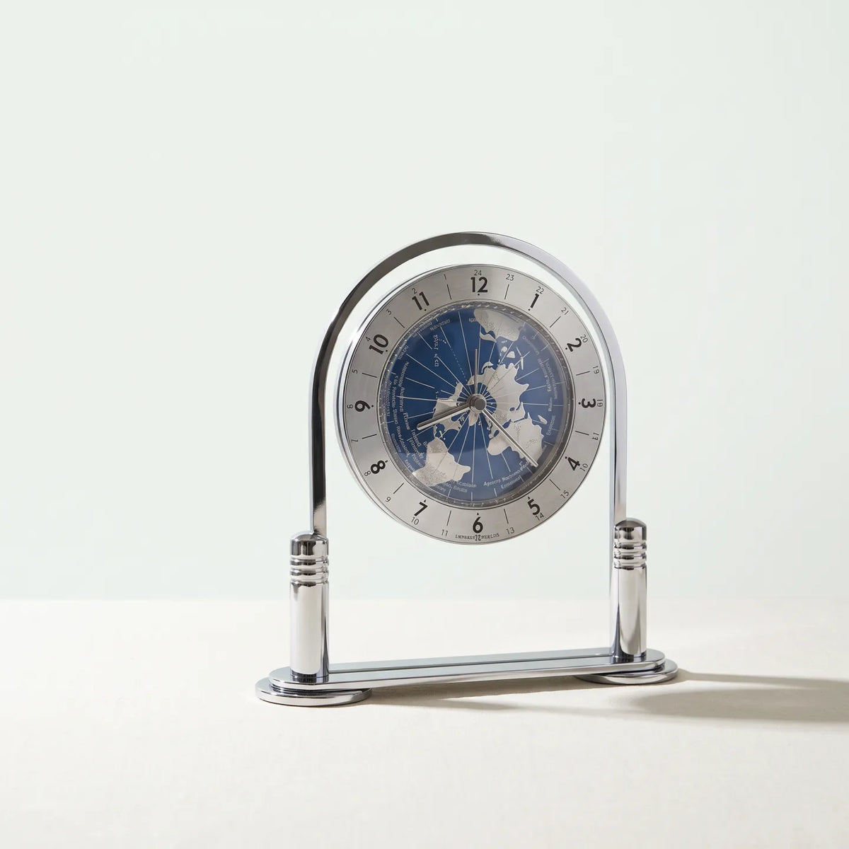 Howard Miller Discoverer Tabletop Clock, 6-inch, front view on a plain white background