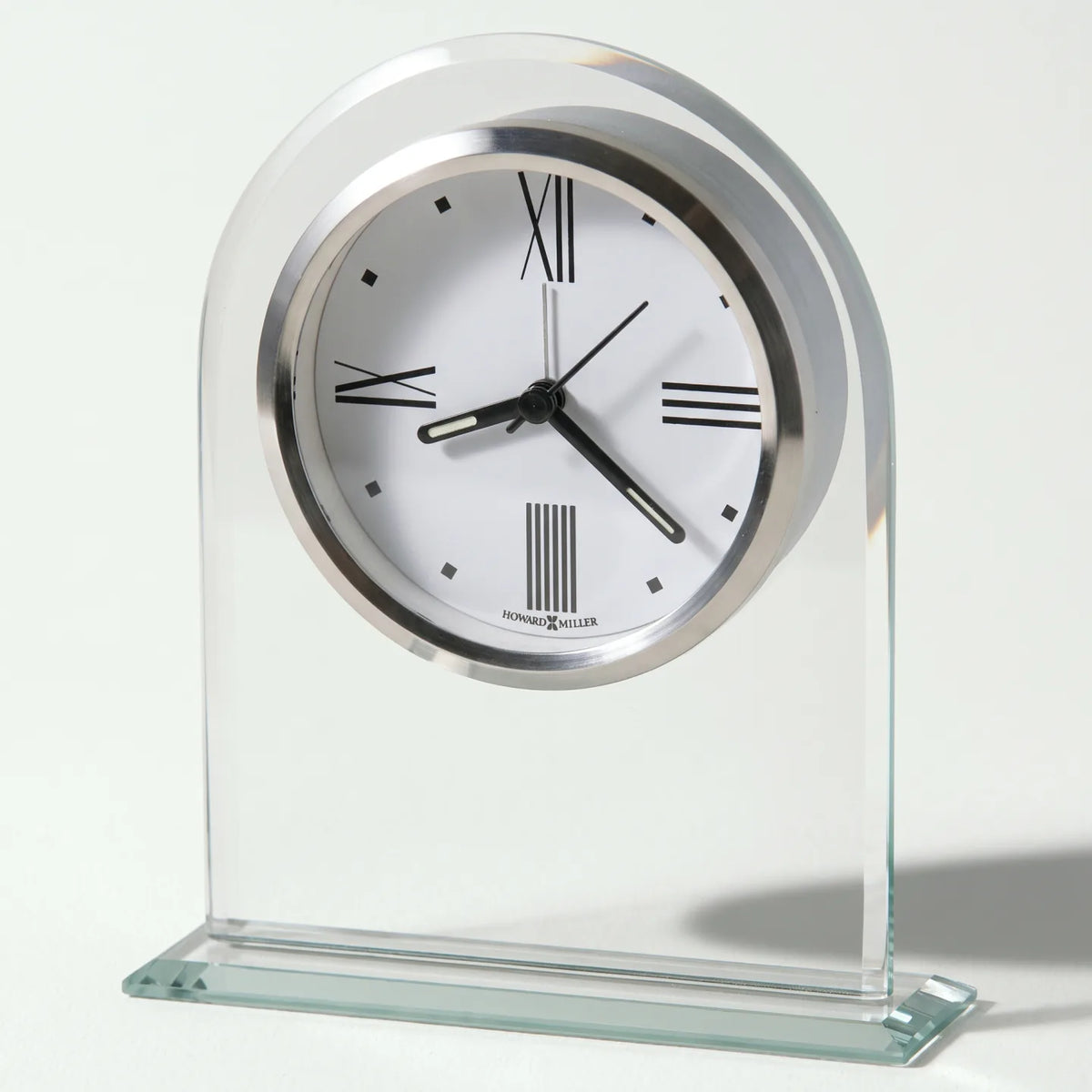 Howard Miller Regent Tabletop Clock, 6-inch, front view on a plain white background