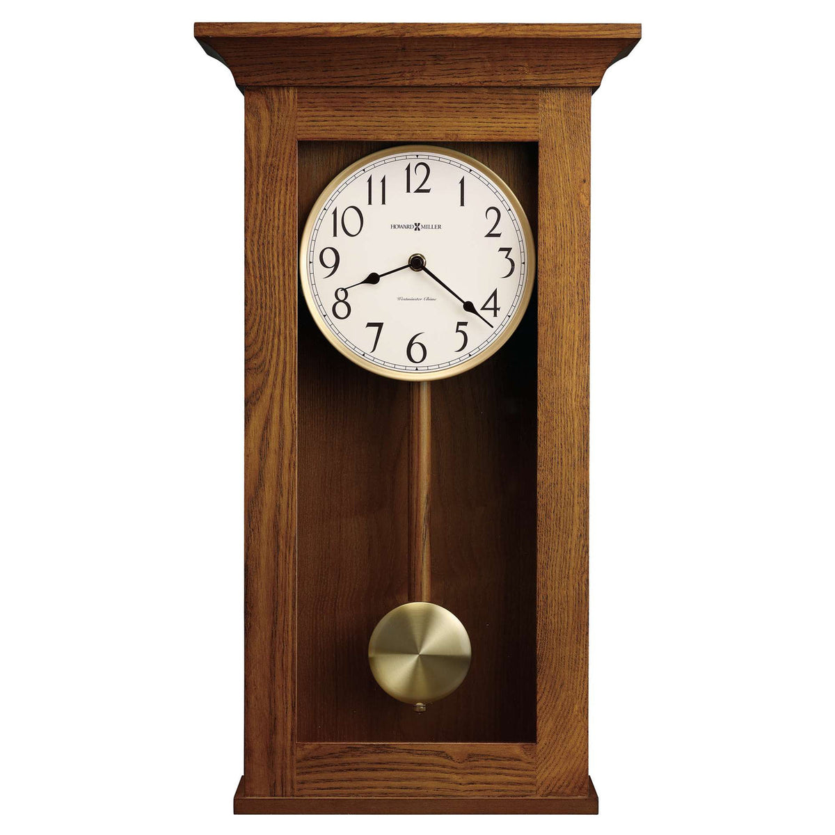 Howard Miller Allegheny Wall Clock, 24-inch, product packshot on a white background
