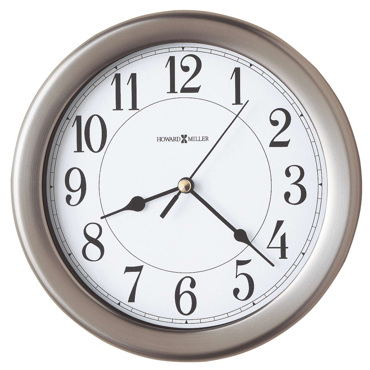 Howard Miller Aries Wall Clock, 8-inch, product packshot on a white background