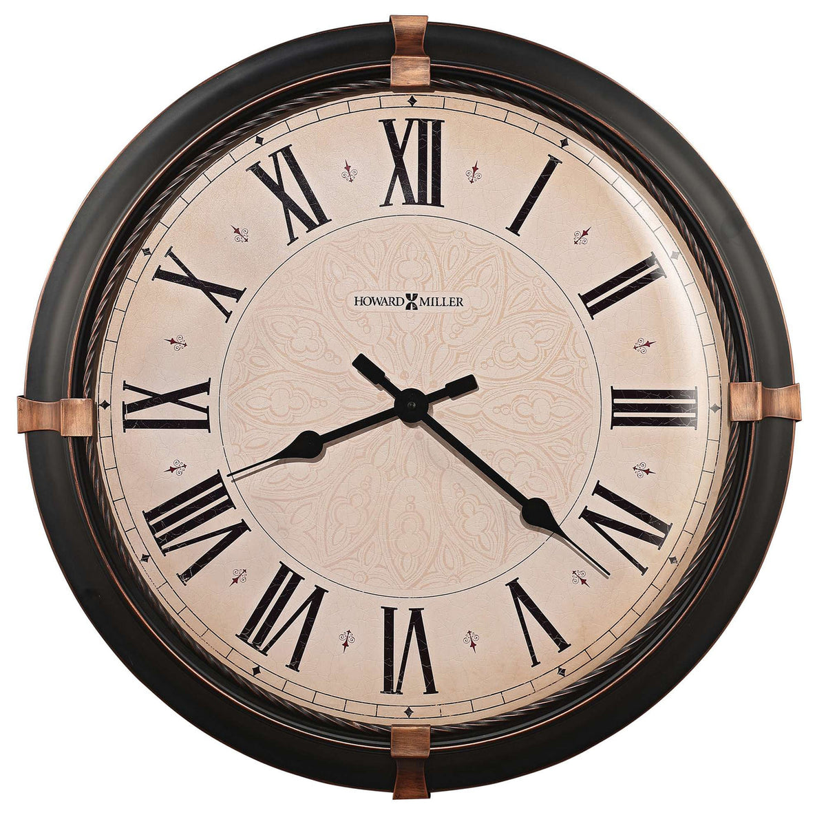 Howard Miller Atwater Wall Clock, 24-inch, product packshot on a white background