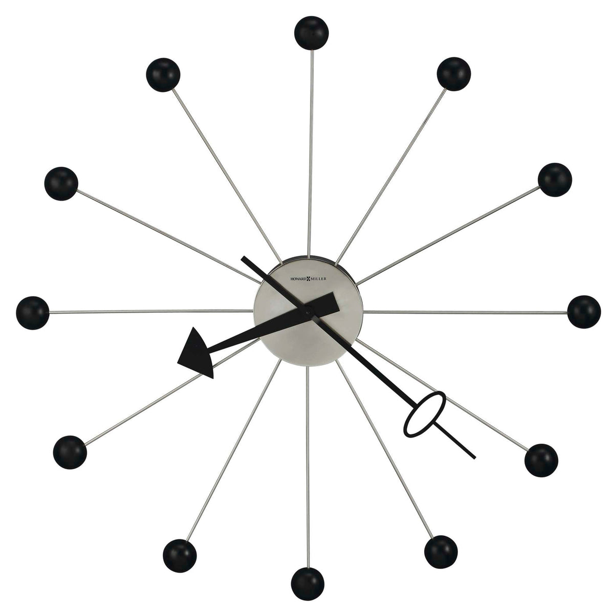 Howard Miller Ball Clock II Wall Clock, 42-inch, product packshot on a white background