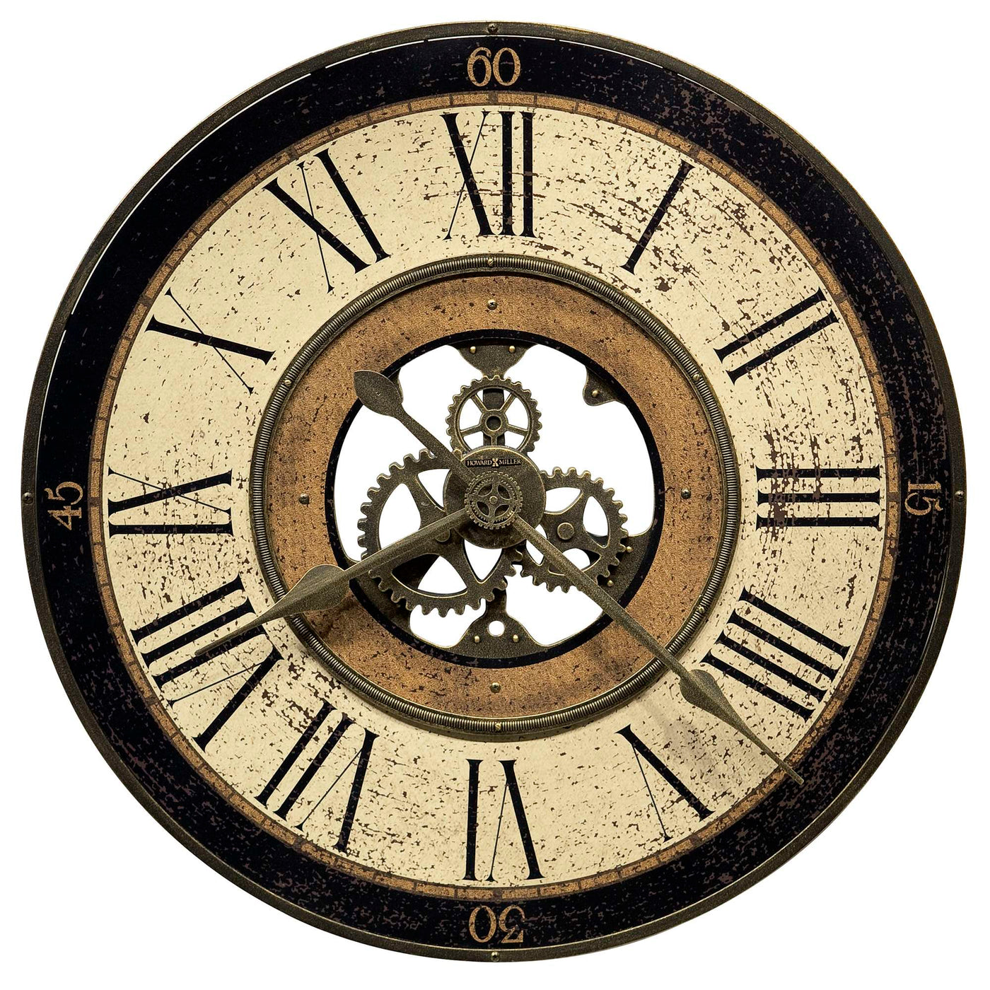 Brass Works 32 in Oversized Wall Clock | Howard Miller