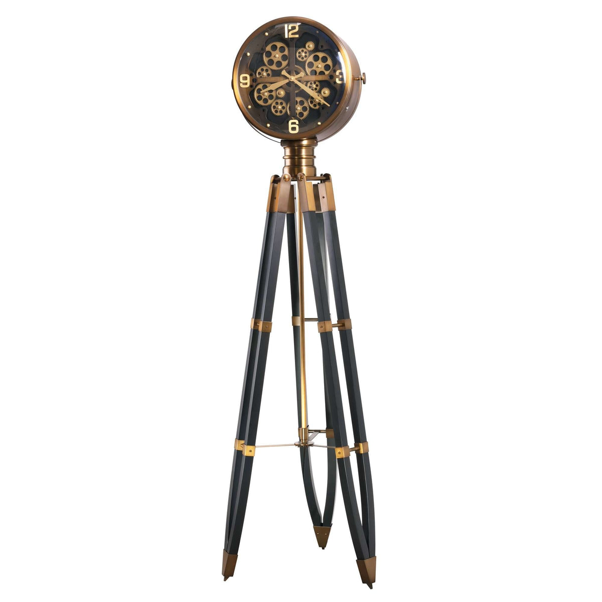 Howard Miller Caspian II Tripod Grandfather Clock, 74-inch, product packshot on a white background