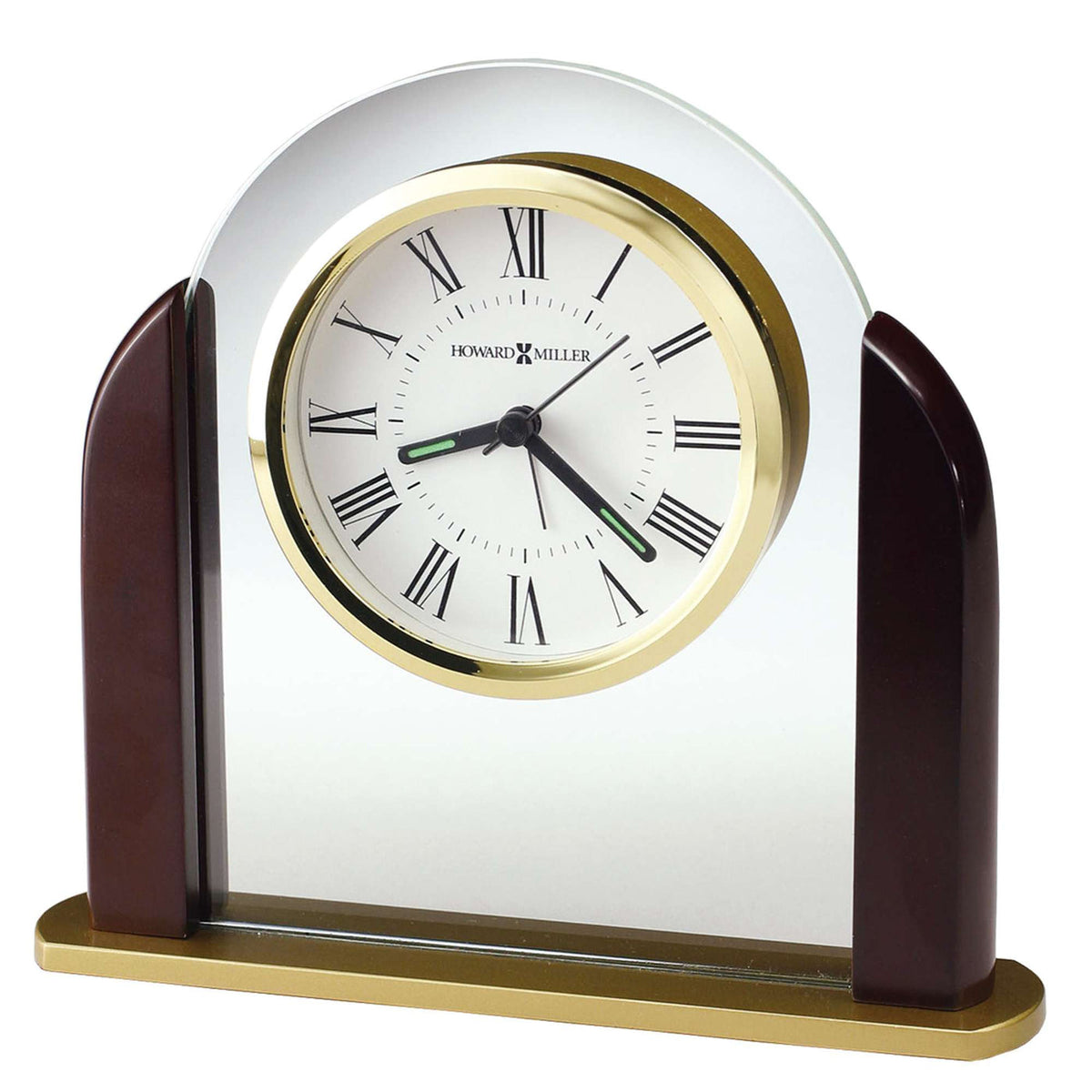Howard Miller Derrick Tabletop Clock, 6-inch, product packshot on a white background