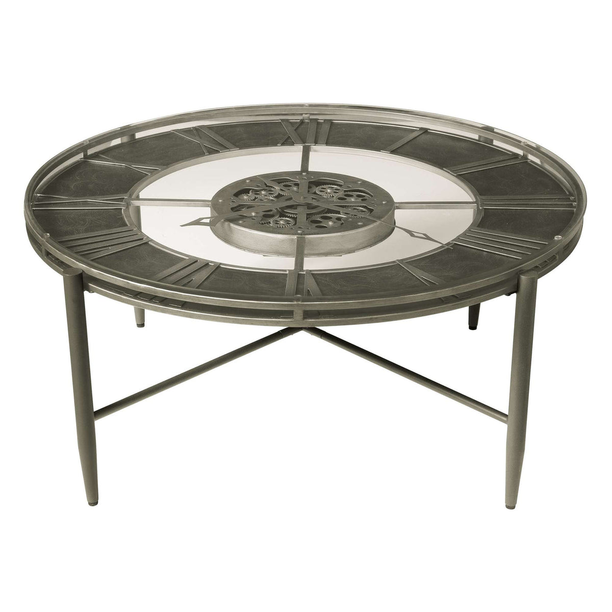 Howard Miller Elon Clock Table, 42-inch, product packshot on a white background