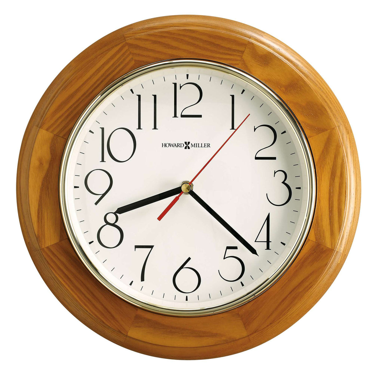 Howard Miller Grantwood Wall Clock, 12-inch, product packshot on a white background