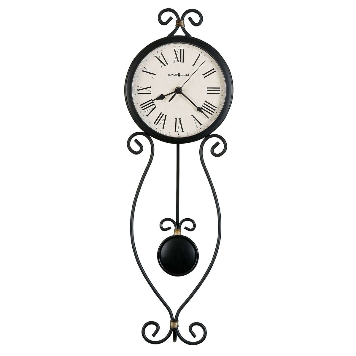 Howard Miller Ivana Wall Clock, 24-inch, product packshot on a white background