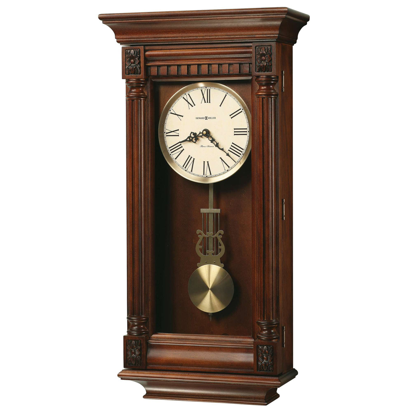 Howard Miller Lewisburg Wall Clock, 27-inch, product packshot on a white background