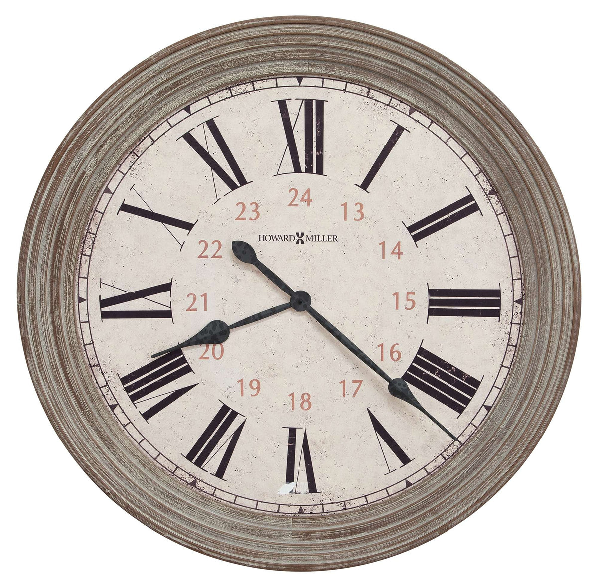 Howard Miller Nesto Wall Clock, 31-inch, product packshot on a white background