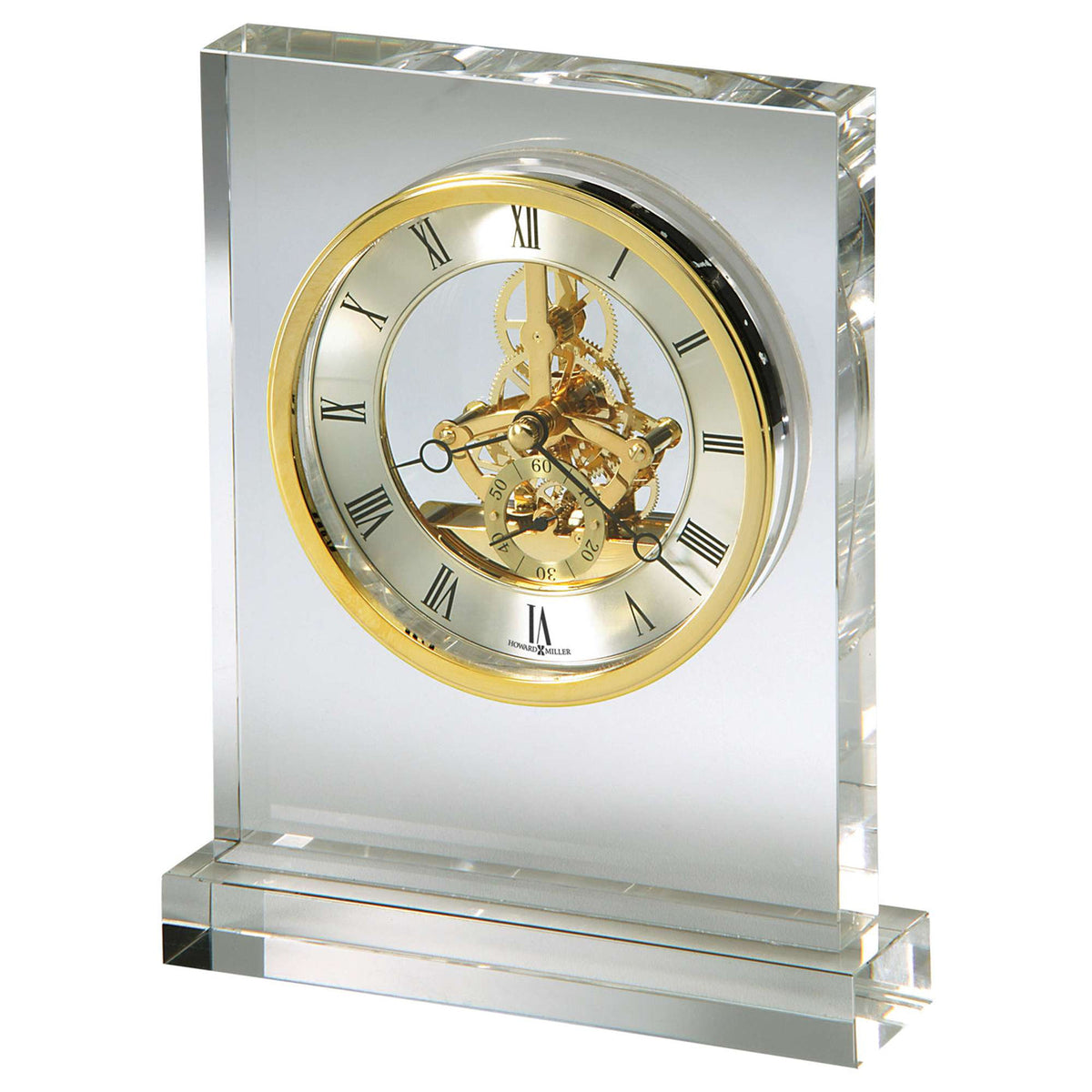 Howard Miller Prestige Tabletop Clock, 8-inch, product packshot on a white background