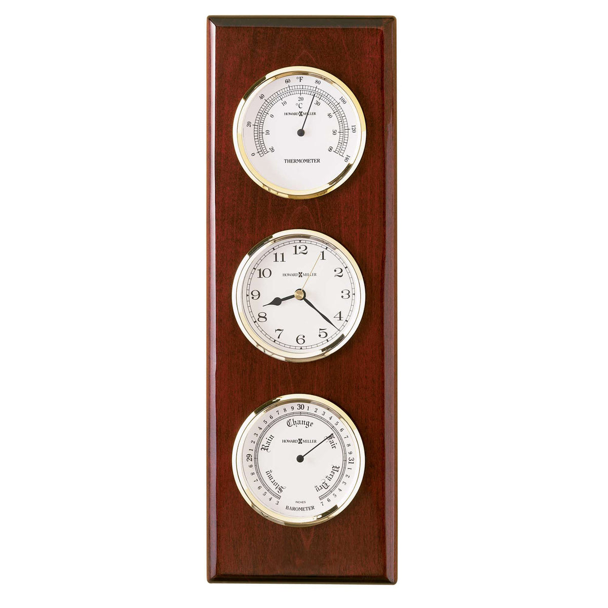 Howard Miller Shore Station Wall Clock, 15-inch, product packshot on a white background