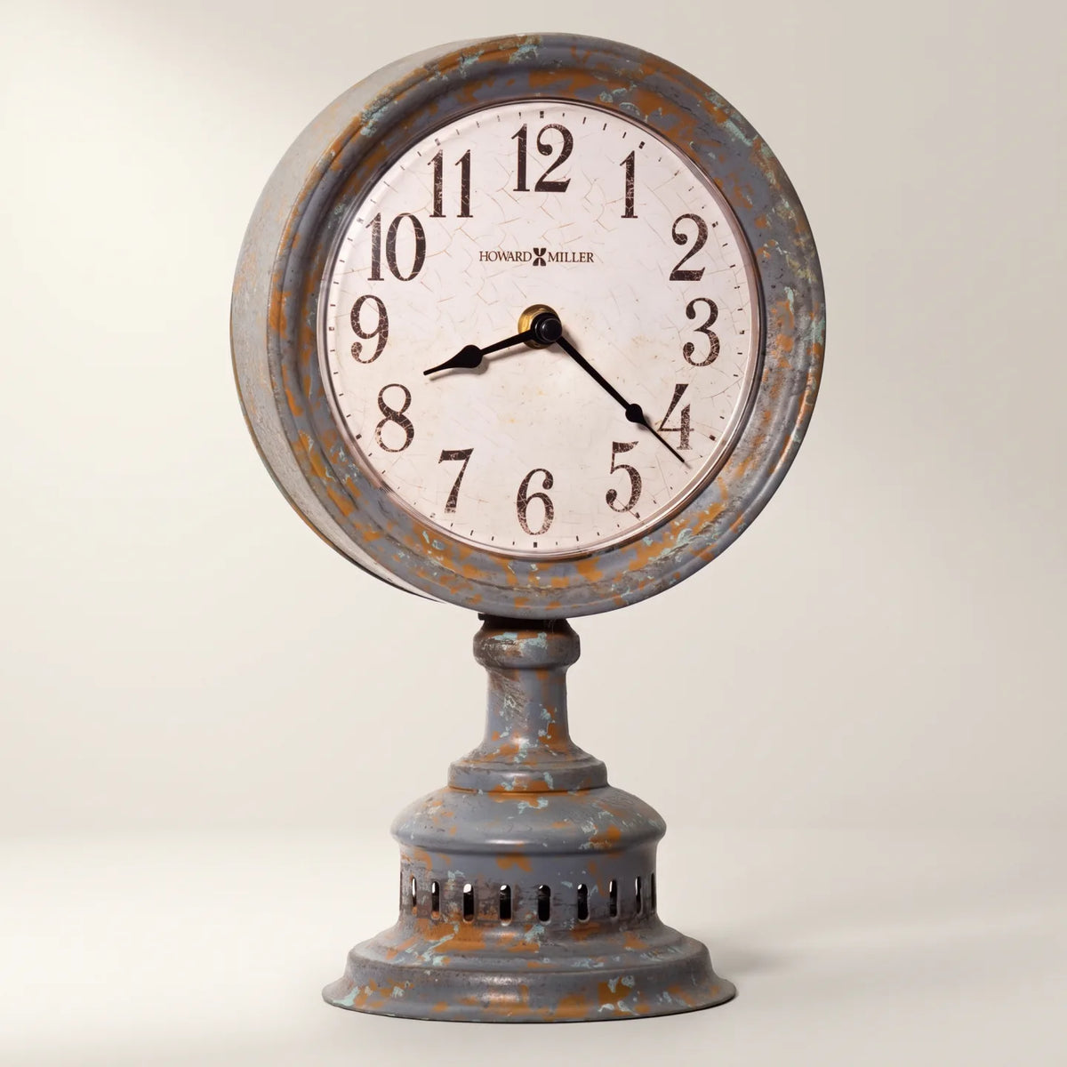 Howard Miller Ardie Mantel Clock, 12-inch, front view on a plain white background