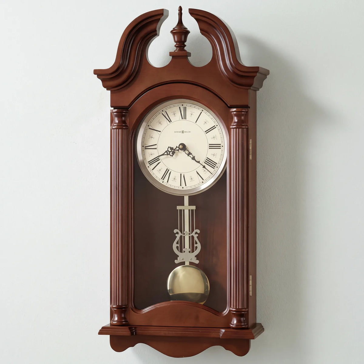 Howard Miller Everett Wall Clock, 26-inch, front view on a plain white background