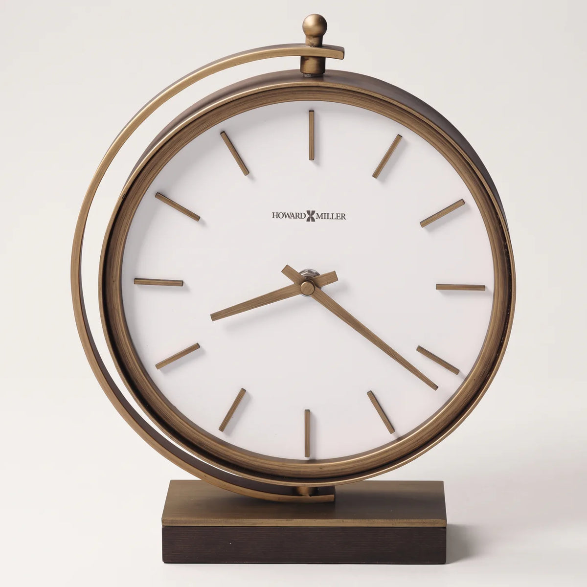 Howard Miller Mariam Accent Clock, 10-inch, front view on a plain white background
