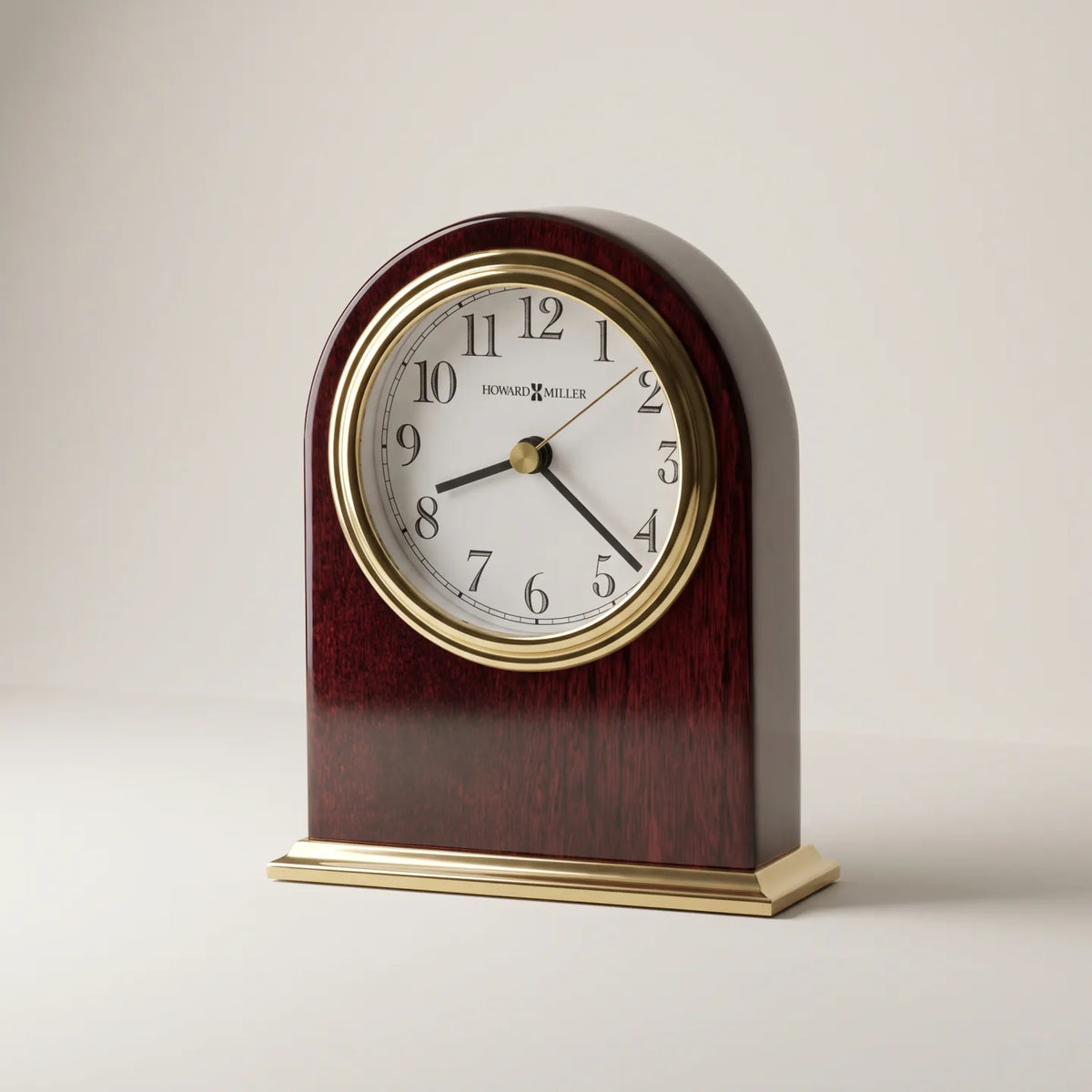 Howard Miller Monroe Tabletop Clock, 5-inch, front view on a plain white background