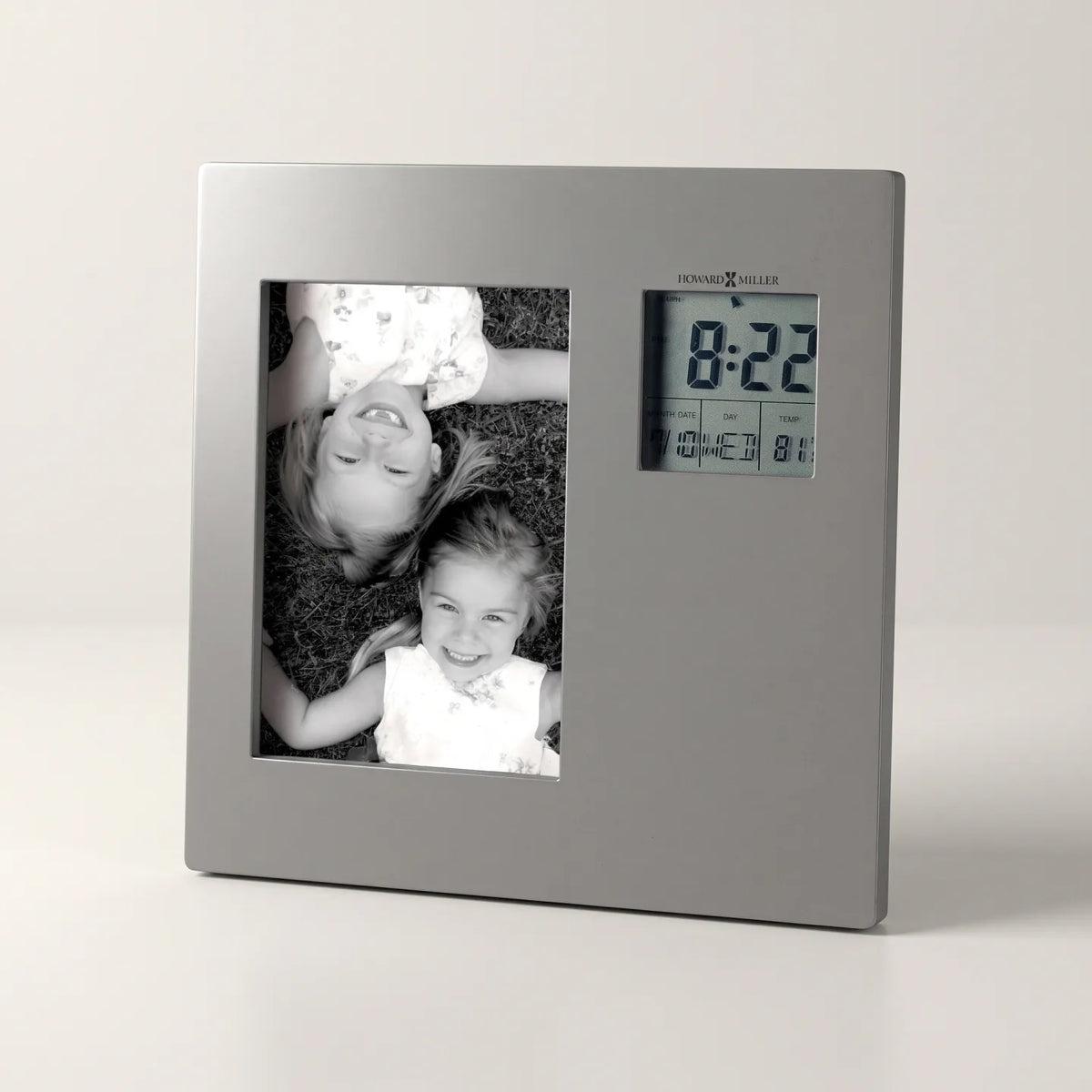 Howard Miller Picture This Tabletop Clock, 7-inch, front view on a plain white background