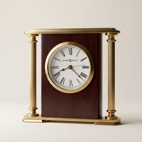 Rosewood Encore Bracket Tabletop Clock | Howard Miller