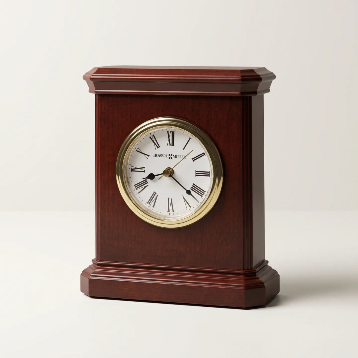 Howard Miller Windsor Carriage Tabletop Clock, 7-inch, front view on a plain white background