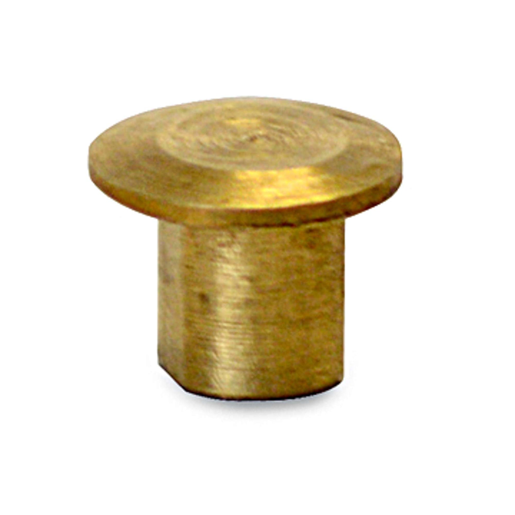 Brass insert nut with a flat top