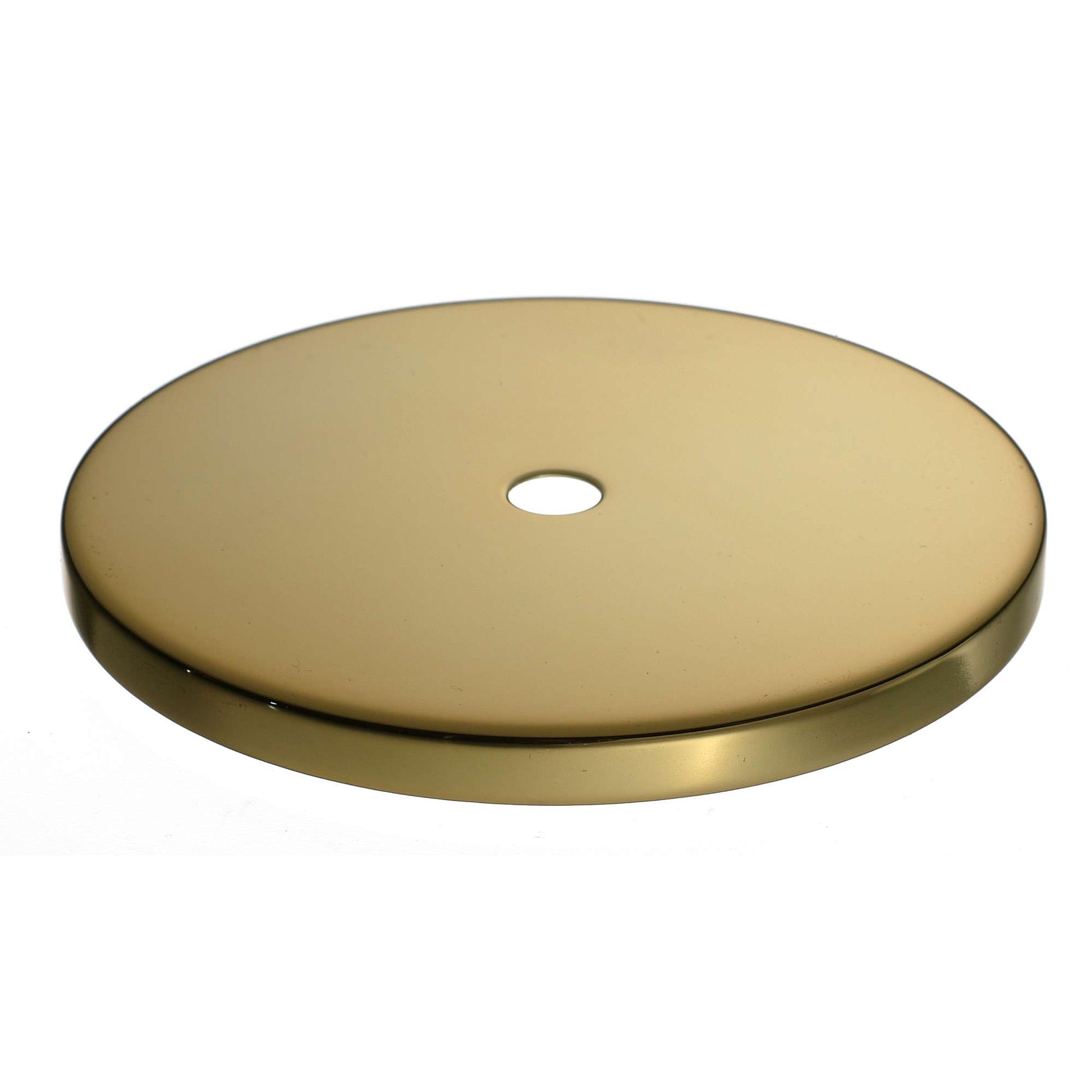 Smooth round golden disc with a central hole