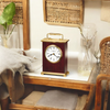 Rosewood Bracket Tabletop Clock