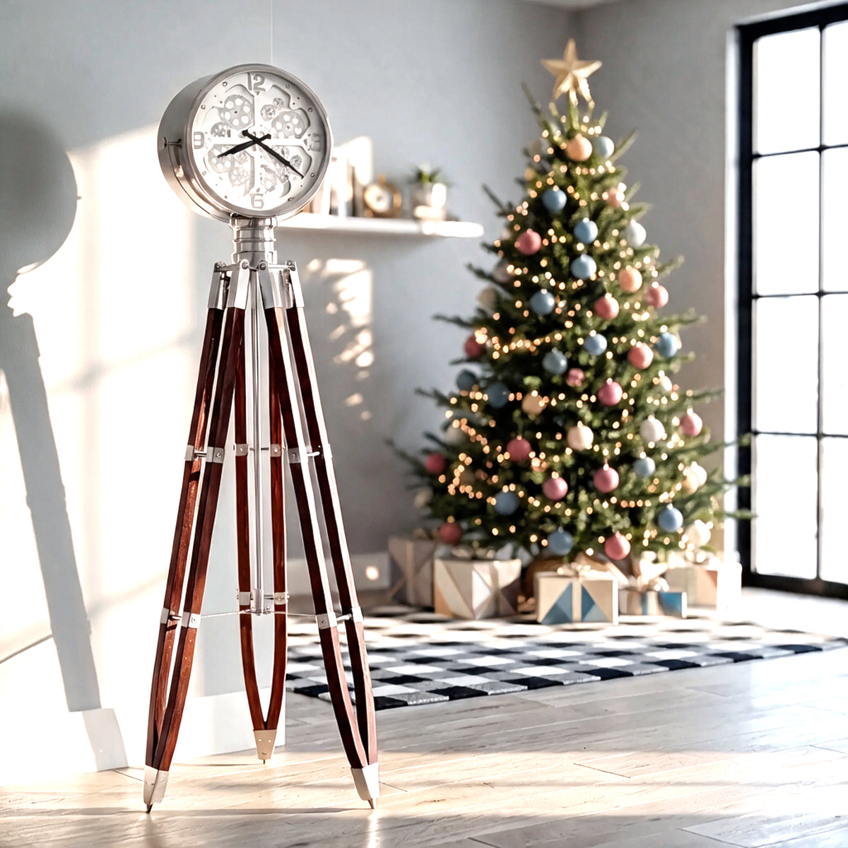 Caspian Tripod Grandfather Clock