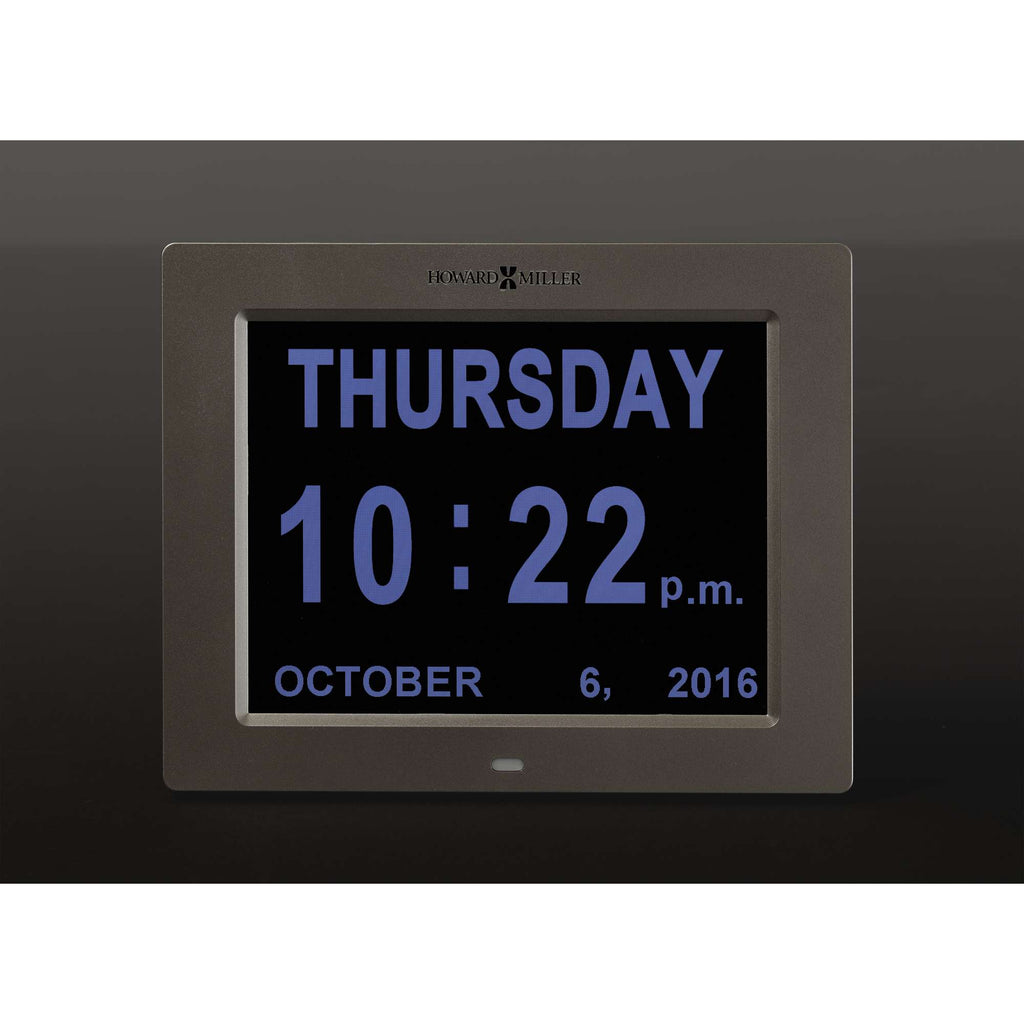 Digital clock display showing the time as 10:22 p.m. on Thursday, October 6, 2016.
