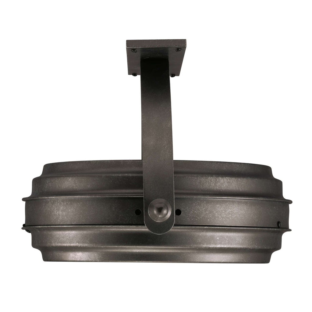 Ceiling light fixture viewed from below