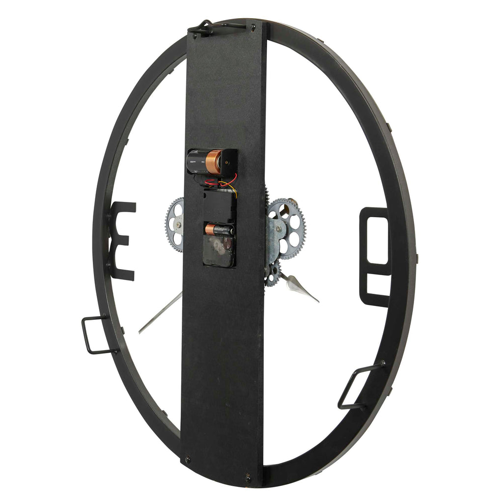 A circular drone frame with motors and propellers attached.